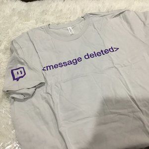 NWT Message Deleted Graphic Tee